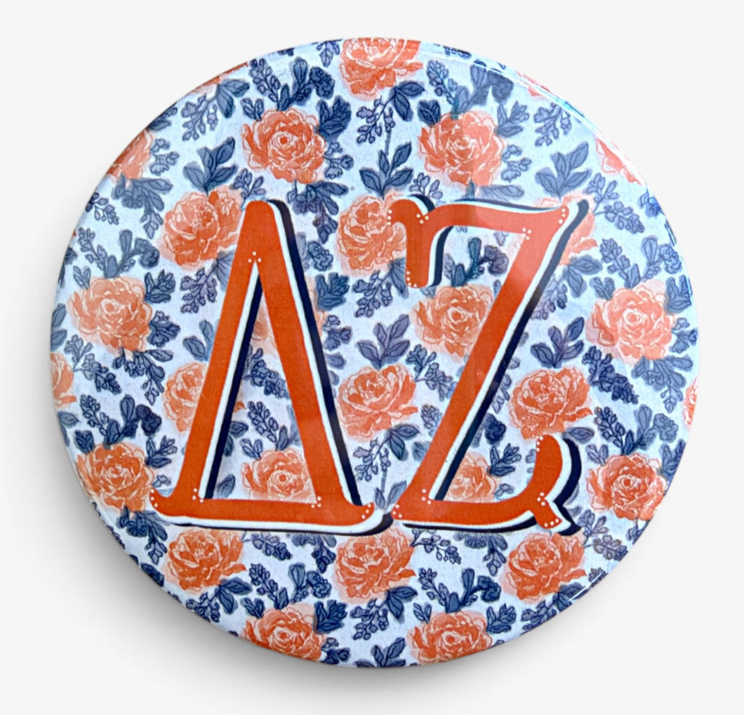 DZ Auburn Floral Button
