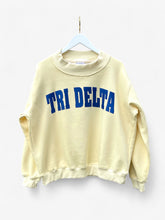 Tri Delta Yellow Mock Neck Sweatshirt