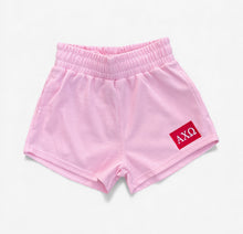 Alpha Chi Omega Thermal Waffle Patch Pink Shorts