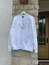 Alpha Delta Pi "Mom" Floral White Sweatshirt