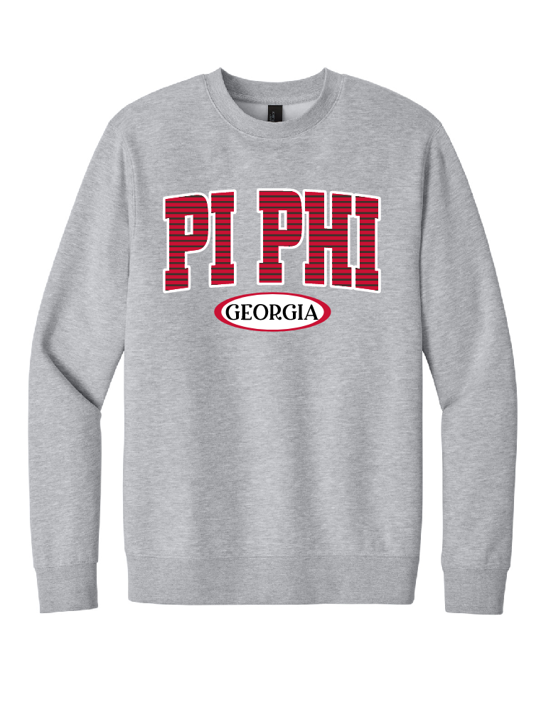 Pi Beta Phi Georgia Tonal Stripe Sweatshirt