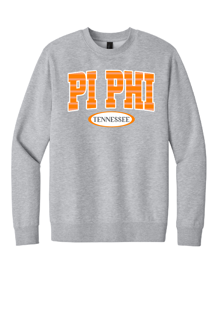 Pi Phi Tennessee Tonal Grey Sweatshirt