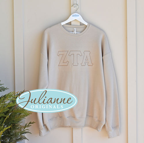 Zeta Tau Alpha Oatmeal Sweatshirt