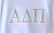 Alpha Delta Pi Floral White Sweatshirt