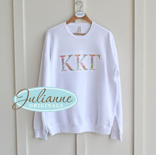 Kappa Kappa Gamma Floral White Sweatshirt