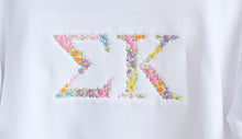 Sigma Kappa Floral White Sweatshirt