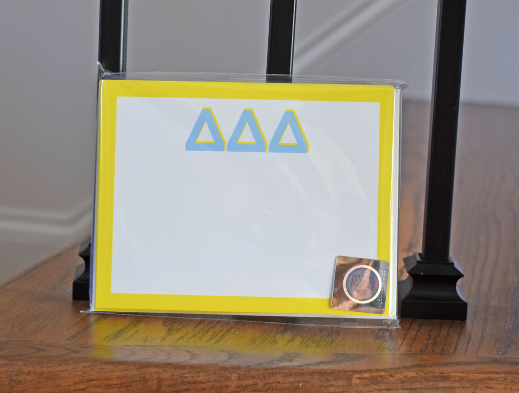 Delta Delta Delta Shadow Flat Notes