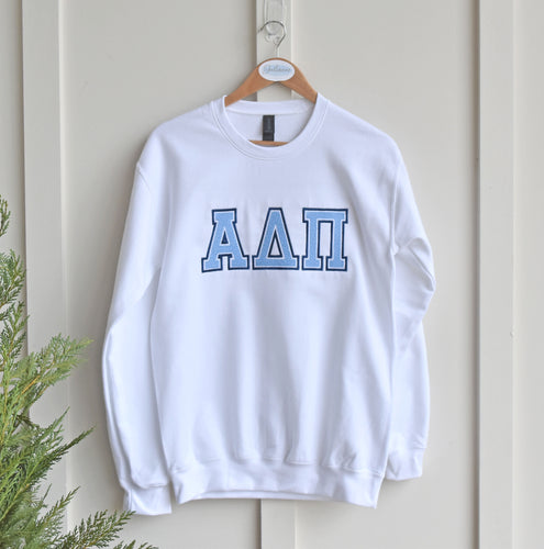 Alpha Delta Pi White Sweatshirt