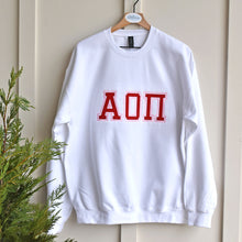 Alpha Omicron Pi White Sweatshirt